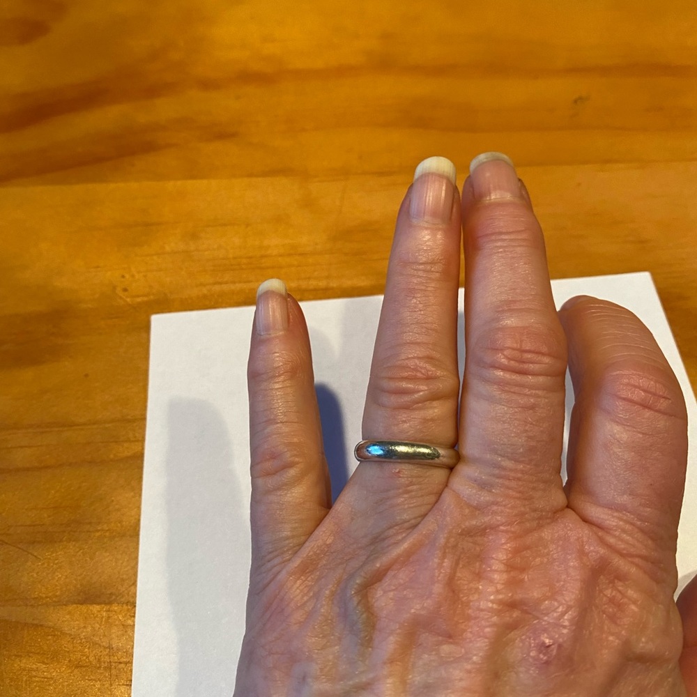 Sterling Silver Wedding Band Ring